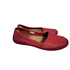 UGG Shoes Womens 8 Casual Comfort Slip On Loafer Flats 1005804 Pink Leather